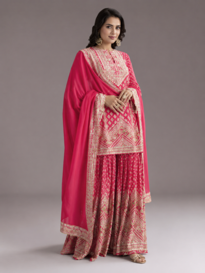 Artisanal Silk Bordered Anarkali